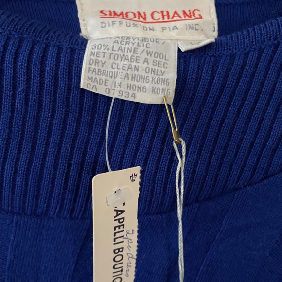 Simon Chang Vintage blue sweater - Picture 4 of 4